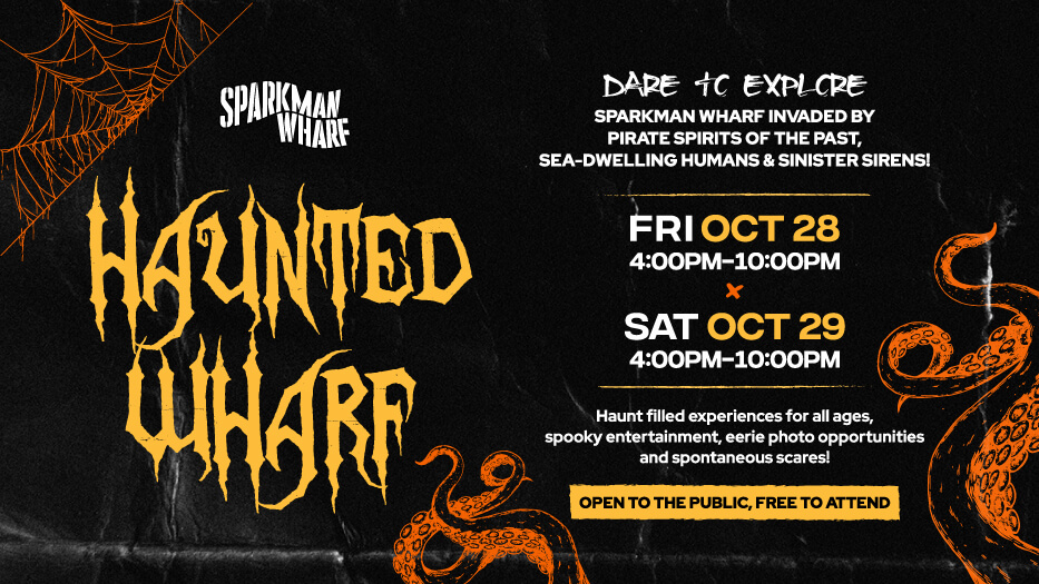 Haunted Wharf event graphic