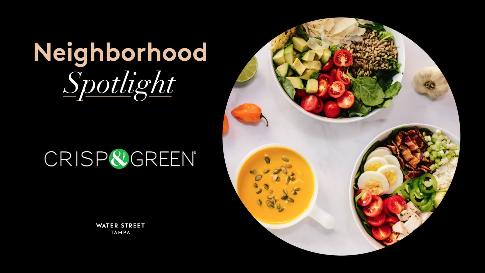 Crisp & Green Neighborhood Spotlight Graphic