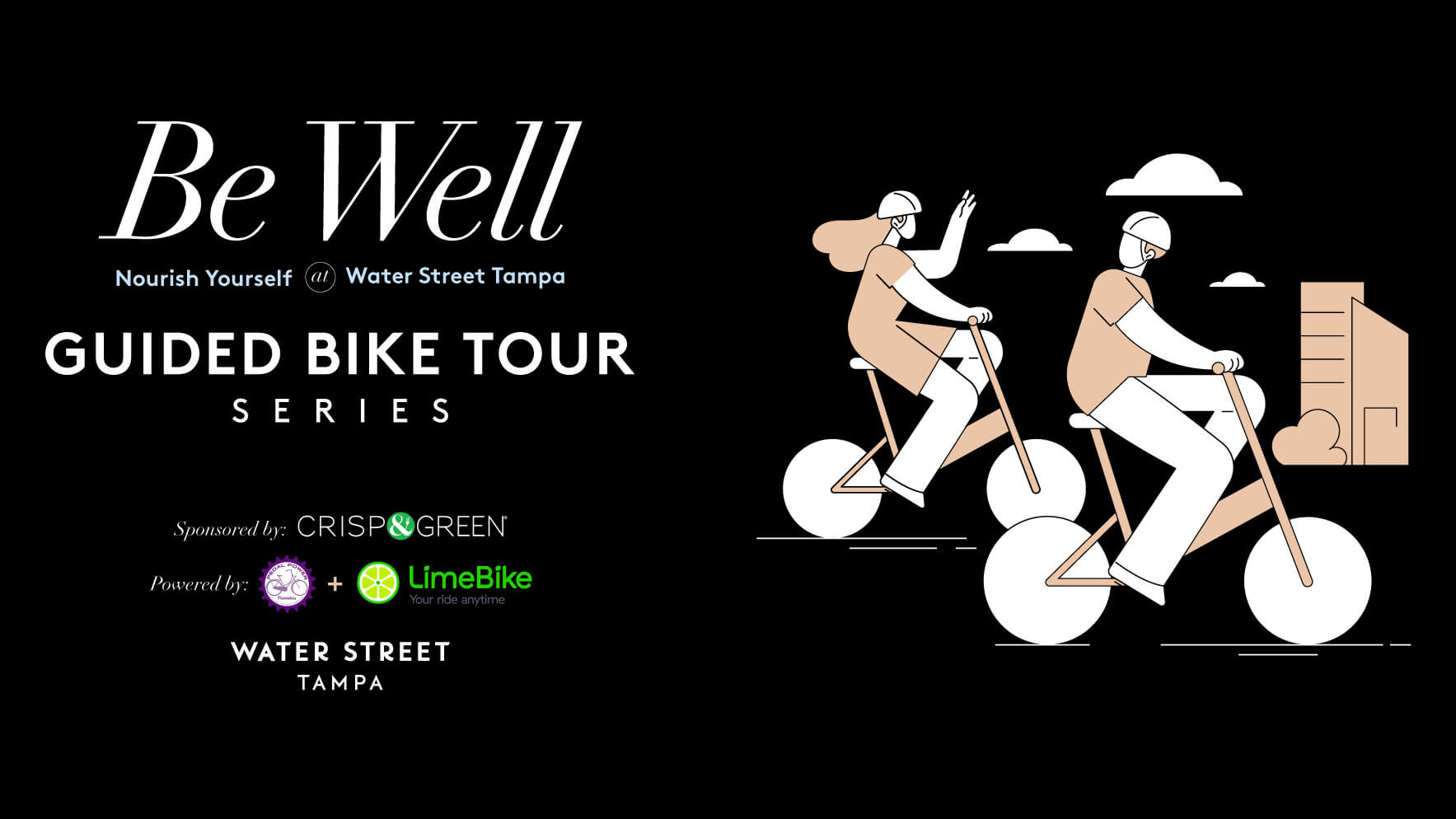 Be Well Guided Bike Tour marketing graphic