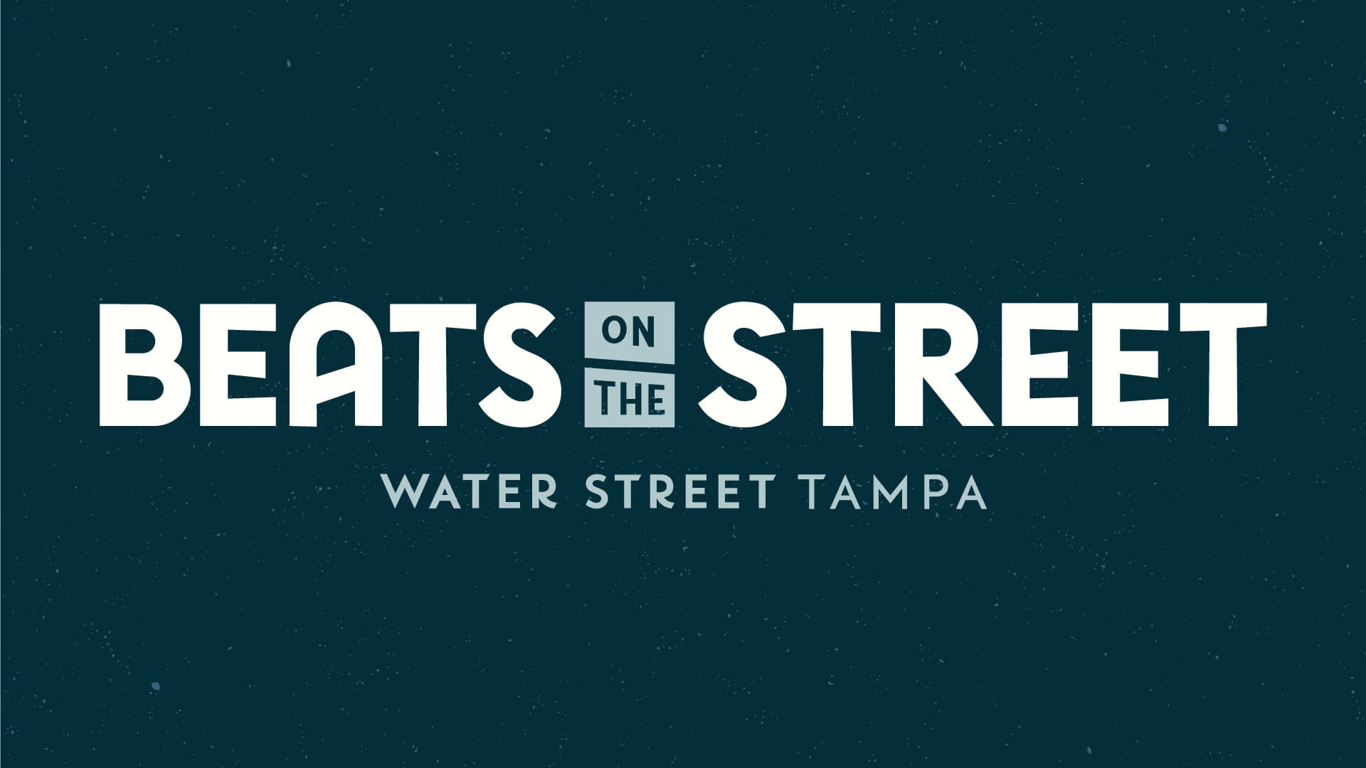 Beats on the street graphical logo and event theme