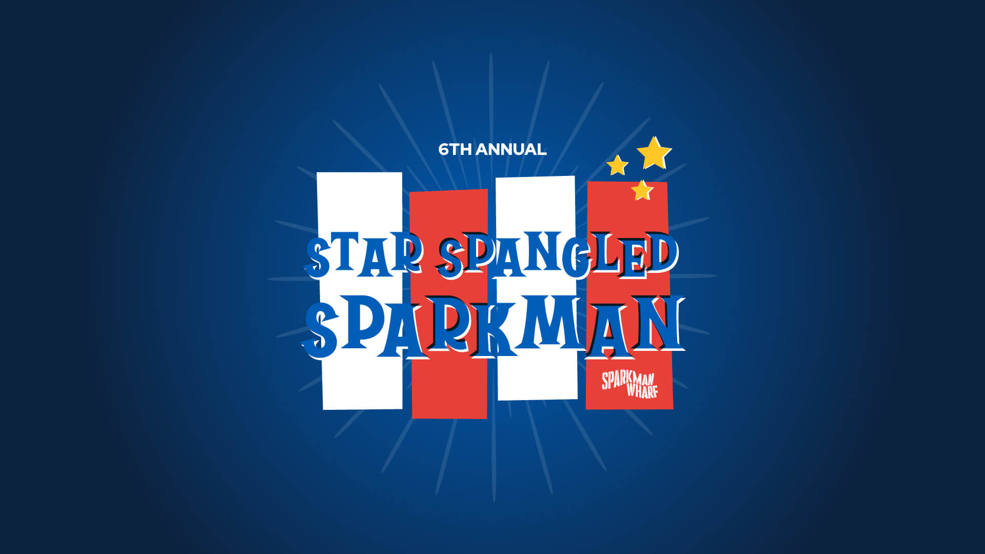A graphical representation of Star Spangled Sparkman at Sparkman Wharf in Water Street Tampa