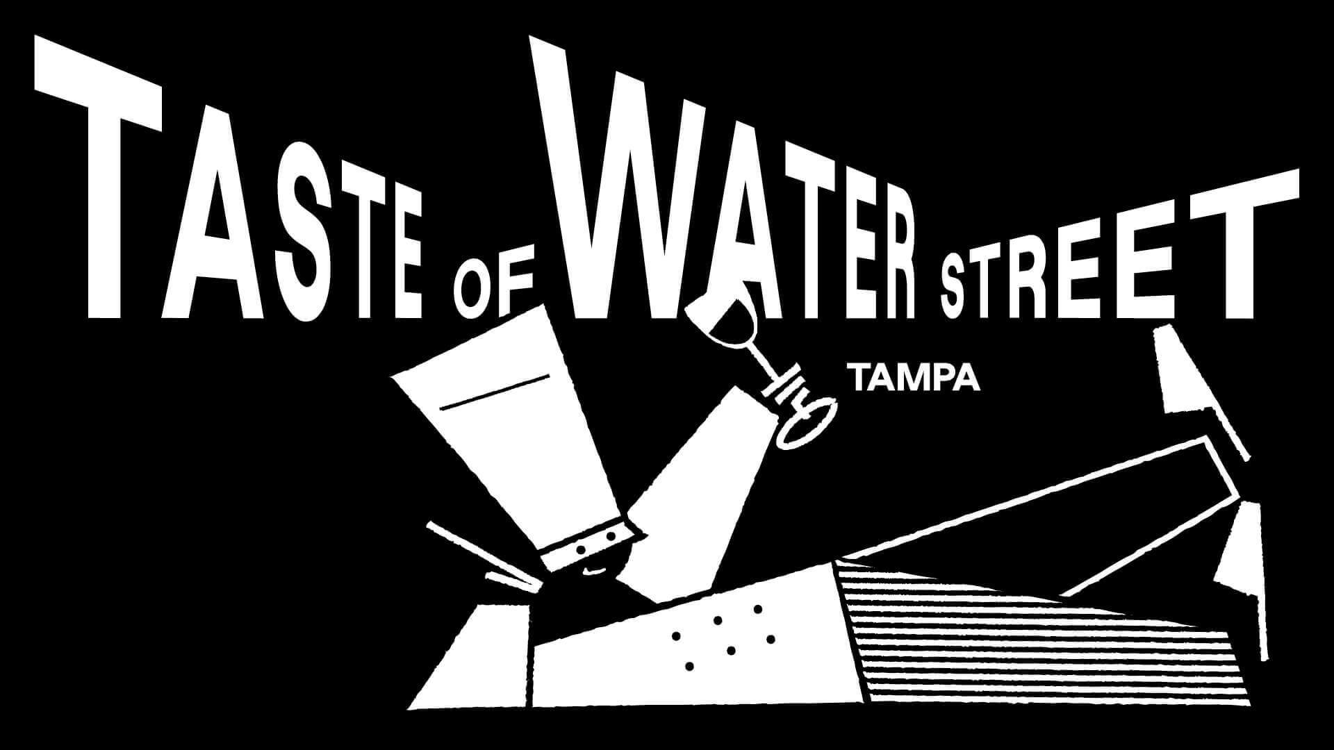 A graphical image of Taste of Water Street featuring a cartoon chef